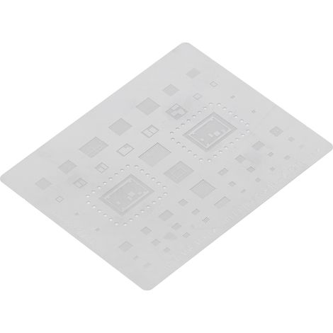 BGA-Reballing-Schablone, gute Wärmeableitung, präzise Positionierung, Edelstahl, Zinn-Einpflanzschablone für iOS 14, iOS 14 A16 A15 (1/5)