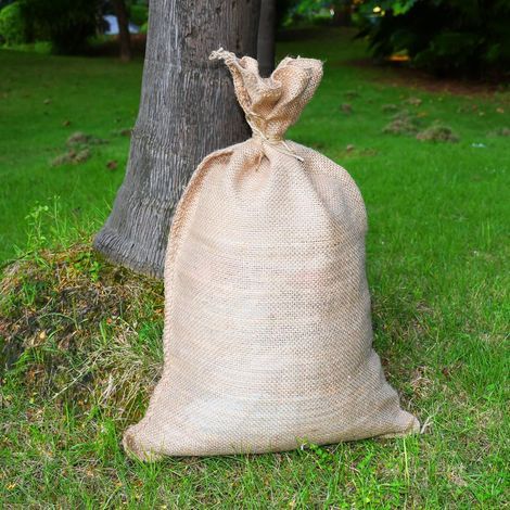 Sac en toile de jute 4060cm double fil adapté aux légumes et au jardinage sac en toile de jute adapté à la couverture végétale, 1 pièce (1/5)