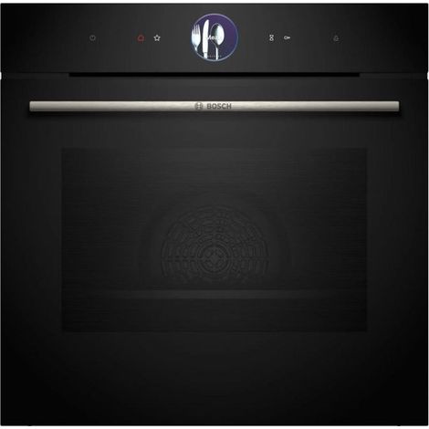 Bosch – Four vapeur intégrable 71L – HRG7764B1 – Pyrolyse – Écran TFT tactile – PerfectRoast et PerfectBake pour cuisson précise