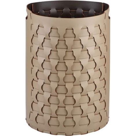 COLOMBO DESIGN Cestino Portabiancheria Dubai Cappuccino/Choco D40 H57 serie Adj codice prod: BADJ2057-0406