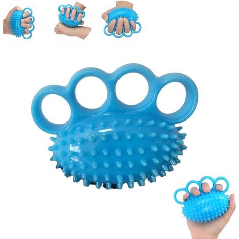 1 pièce - Balle de massage pour les mains - Balle de massage à quatre doigts - Balle anti-stress - Balle de massage en silicone - Balle hérisson - Balles d'entraînement - Balles de massage pour les ma (1/5)