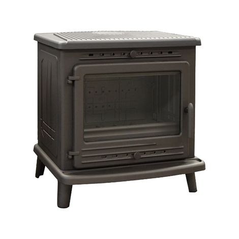 Estufa de Leña de Hierro Fundido LANA de 12 kW con Salida Superior o Trasera de 150 mm (1/5)