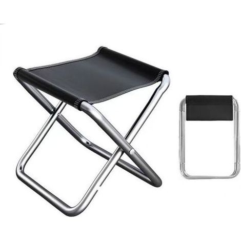 Klapphocker – Aluminium – 45 x 35 x 30 cm – Für Angeln, Camping und Wandern – 1 Stück (1/5)