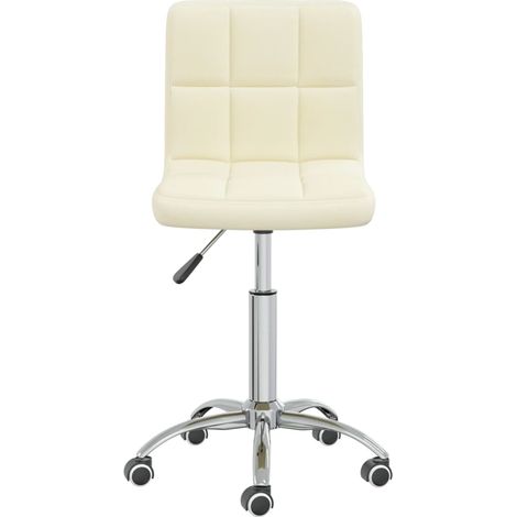 Maison Exclusive - Sedia da Pranzo Girevole Crema in Tessuto