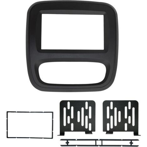 Kit de Façade d'autoradio Stéréo 2 DIN Compatible pour Renault Trafic pour Opel Vivaro 2015 + (1/5)