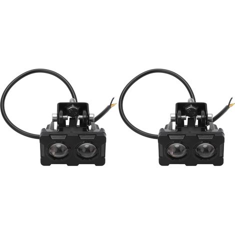 Phare LED Externe Moto 1 Paire, Éclairage Travail Adapté pour Motocyclette Hors Route UTV ATV avec Orifice de Montage M8 (1/5)
