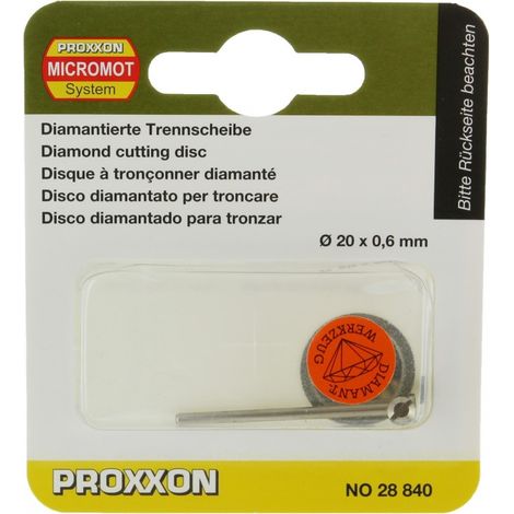 Proxxon Micromot 28 840 Disco diamantato Diametro 20 mm 1 pz.
