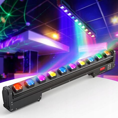 Faro stroboscopico a LED da 250W con testa mobile per illuminazione di feste. (1/5)