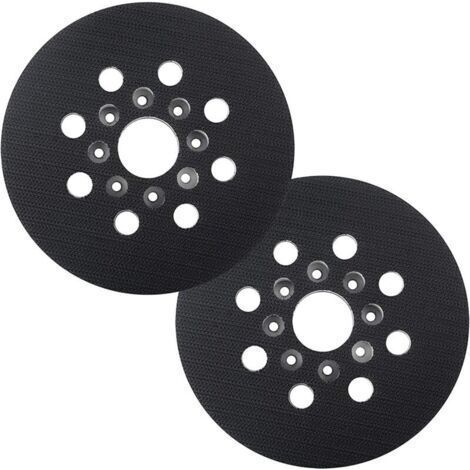 125 mm Plateau de ponçage Compatible avec Bos-ch PEX 220 A,GEX 125-1 AE,PEX 220 AE, Skil 7402/7490,2 pièces (1/5)