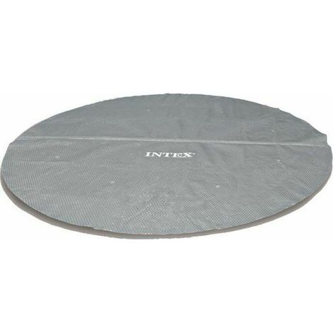 Intex Verstärkte Blasenfolie grau Ø 4,57 m für Pool