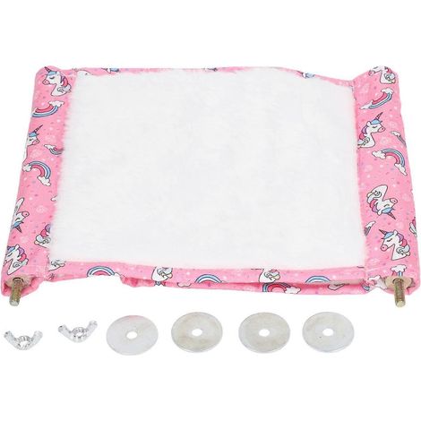 Hamac pour hamster, maison suspendue double couche douce et chaude pour oiseaux avec perchoir pour petits perroquets (1/3)