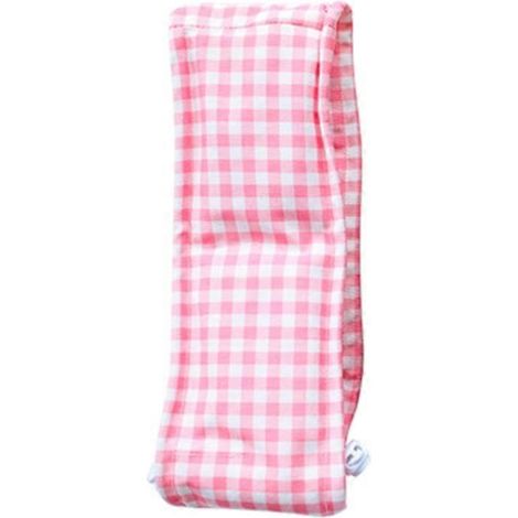 Kühlendes Hundehalsband aus atmungsaktivem, schnelltrocknendem Eisgel, für Sommerspaziergänge, rosa Quadrat, Größe L.