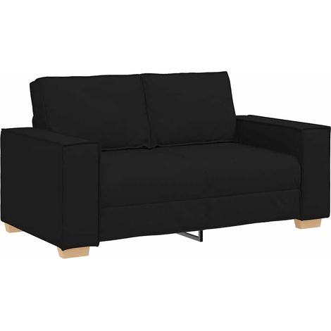 2-Seater Sofa Black 160x78x84 cm Fabric vidaXL (1/5)