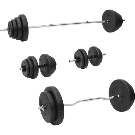 Langhantel und Kurzhantel mit Gewichten 120 kg vidaXL (1/5)