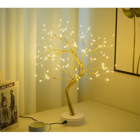 Guirlande lumineuse de Noël 108 LED blanc chaud avec feuilles en papier aluminium doré, lampe décorative pour arbre de Noël ST12 (1/5)