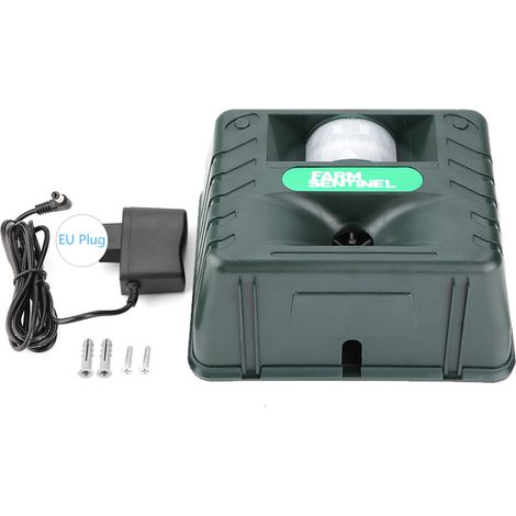 Répulsif Ultrasonique 4 Alarms pour Oiseaux et Animaux Sauvages - 220V EU Extérieur (1/5)