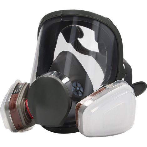 Masque facial filtrant intégral, bonne étanchéité réglable avec filtre à particules pour extérieur, boîtier de filtre Type 3 (1/5)