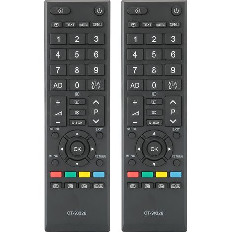 Télécommande sans fil portable CT-90326 pour téléviseur, boutons sensibles, 2 pièces (1/5)