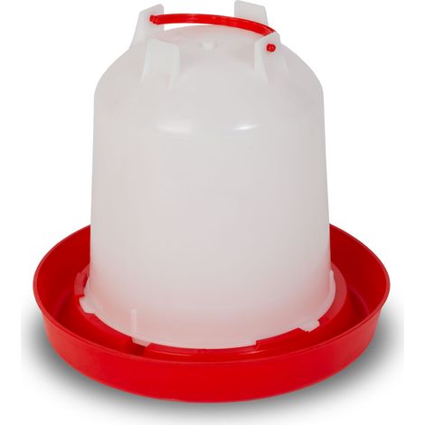 EBERTH Geflügel Hühnertränke mit 6 L Kapazität, Geflügeltränke, Wassertränke, Automatische Wasserspender, PP-Copolymer, Zubehör für landwirtschaftliche Betriebe, Tragegriff (1/5)