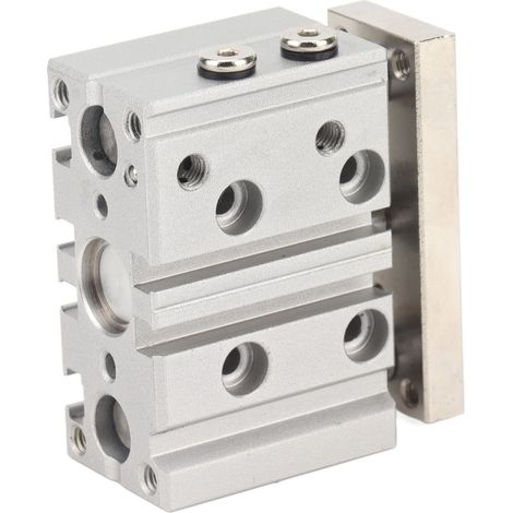 Vérin pneumatique double effet 3 tiges 3 axes 0.15-1.0 Mpa alu inox TCM12-10S accessoire (1/5)