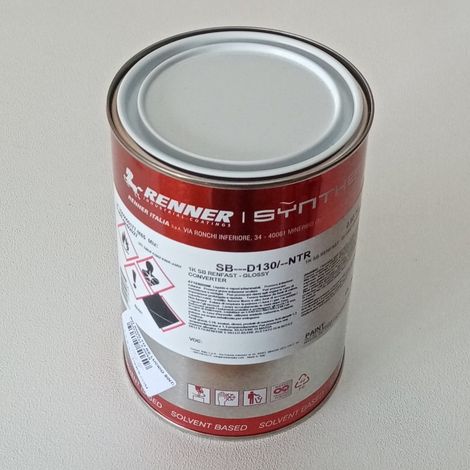 Renner renfast 1kg smalto lucido - tutti i ral 6000 - base nitro a rapida essiccazione, combinazione colore ral 6021 - verde pallido