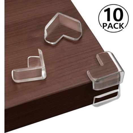 [Lot de 10] Protection Coin De Table Pour Sécurité bébé, Transparent Protege Coin De Meubles, Protection D’angle Pour Enfants (1/4)