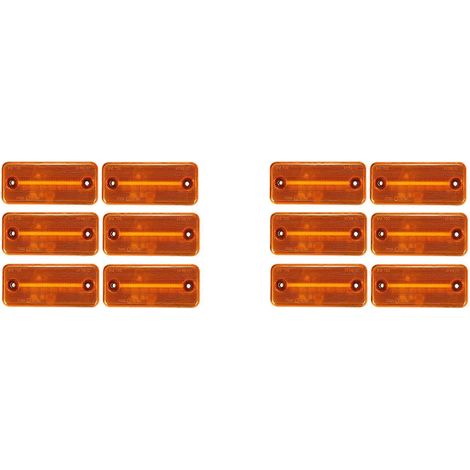 12 feux de position latéraux à LED jaunes pour voitures, clignotants pour Iveco, Fiat Ducato, Citroën, Peugeot Boxer, Renault, Volvo Truck()