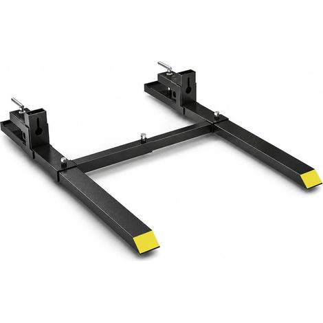 Fourches de godet tracteur à serrage 109 cm charge 680 kg épaisseur 3 mm barre stabilisatrice réglable (1/5)