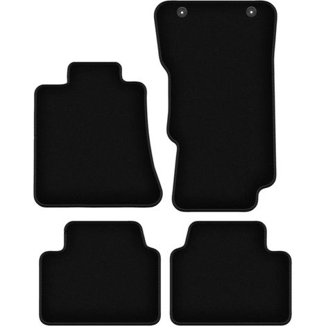 Tapis BASIC en velours noir pour : Alfa Romeo Giulia 4x4 (4WD) berline (2016-)