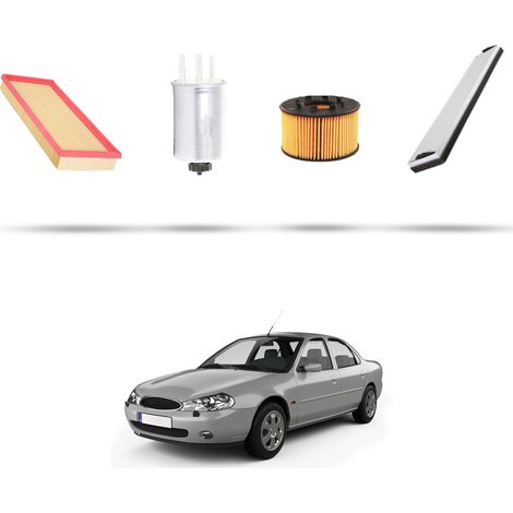 Kit tagliando 4 filtri compatibile con Ford Mondeo III 2.0 di 66kw dal 2000 dal 2007 (1/5)