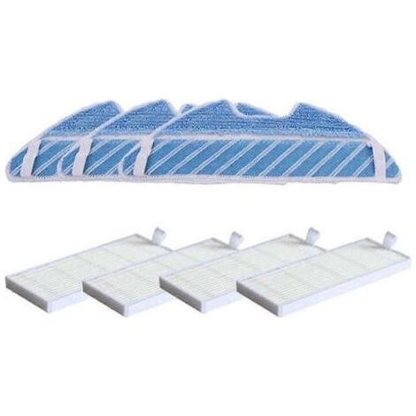 Accessoires pour aspirateur robot Cecotec Conga 1390, 1290 et 1590 : filtre HEPA, chiffon de nettoyage et accessoires pour la serpillière. (1/5)