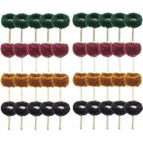 40Pcs 1"(25mm) Abrasive Wheel Polishing Wheel for Dremel Rotary Tool (1/5)