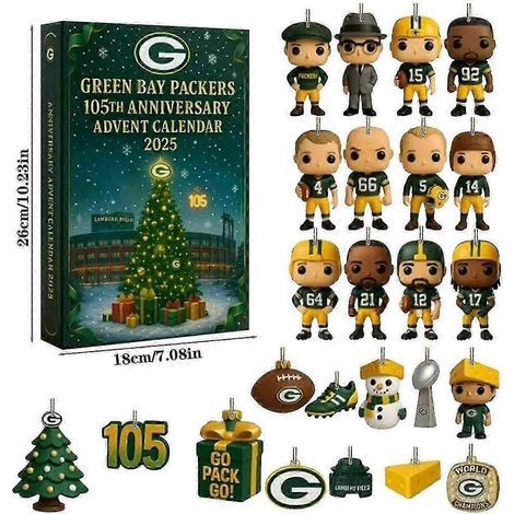 Green Bay Packers Adventskalender, Sonderedition zum 105-jährigen Jubiläum (Überraschungsbox)