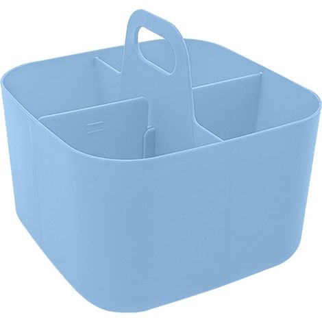 Boîte de rangement pliable et amovible - Panier de rangement - Poignée de transport - Idéale pour la maison, la couture, la salle de bain, le bureau, les loisirs créatifs, l'école et les fournitures d (1/5)