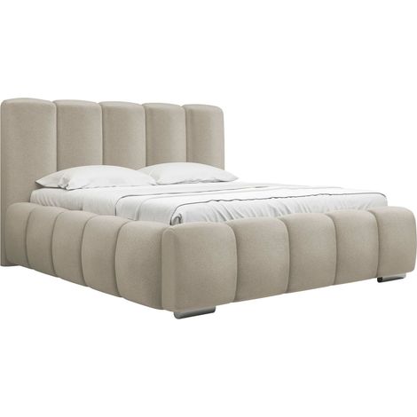 Lit TrendyNest Alceus I, Paros 02, Double, 160x200, Tissu, Disponible, 180x222x112cm (1/5)