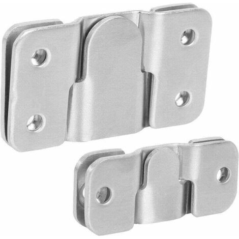 20 Paires Crochet pour Cadre Photo Inox, Fixation de Meuble Murale, Fixation Miroir Mural, Support de Montage Dissimulé Embarqué, (1/4)