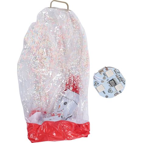 Boule de noël gonflable, décoration résistante à l'eau, ornements lumineux LED réutilisables pour bonhomme de neige intérieur et extérieur (1/5)