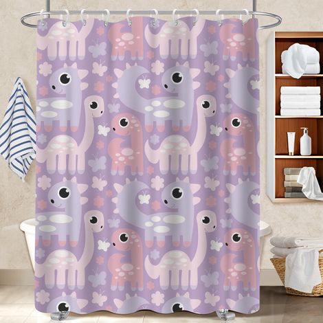 Rideau de douche tissu polyester 180x180 dessin rideau imperméable pour créer une ambiance spa (1/5)