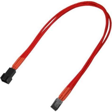 Rallonge Câble Alimentation Ventilateur - Molex 3 Broches F Vers M - 30 Cm - Rouge