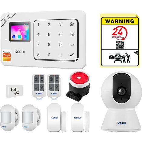 Alarmsystem, drahtlose Steuerung, Sprachassistentenkompatibilität, Alarmset 5, EU-Stecker-d (1/2)
