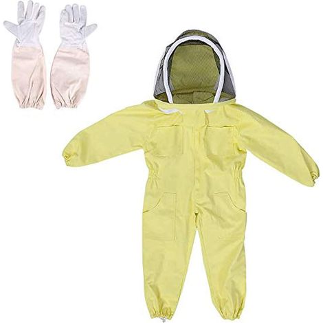 Bee Suit Costumes d'abeille Enfant Costume d'apiculture avec Gants - Équipement de Protection pour l'apiculture Combinaison de Protection pour l'apiculture Apiculture H476 (1/5)