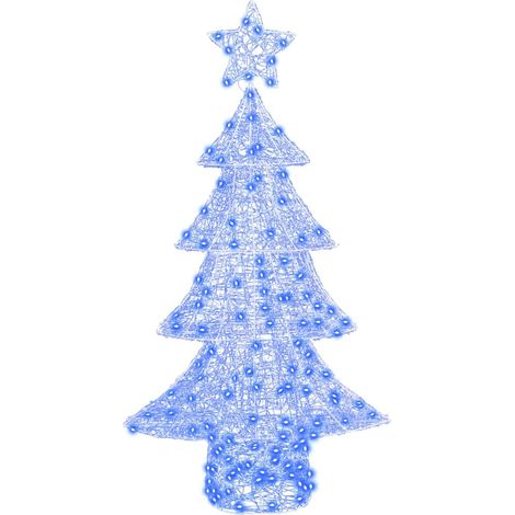 Sapin de Noël,Arbre de Noël avec 160 LED Bleu 150 cm Acrylique CFW42097 (1/5)