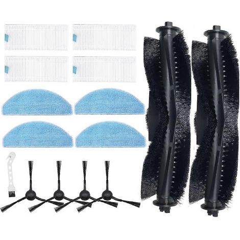 Lot de 15 pièces de rechange pour aspirateur robot Laresar Mars01 : brosse principale, lingettes, filtres HEPA (1/5)