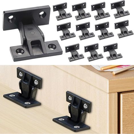 12 PCS Push - in fixations de base accessoires clips de panneau à pression, accessoires de panneau mural fixes cachés (1/5)