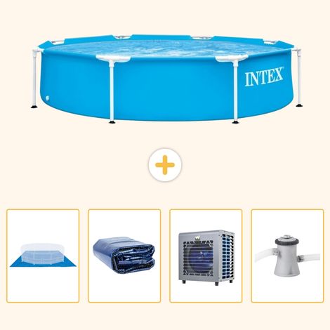 Intex Piscine Tubulaire Ronde - 244x51 cm - 5-pièces S124 (1/5)