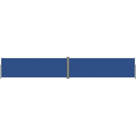 Tenda parasole laterale retrattile per patio giardino terrazza balcone schermo di protezione visiva 160 x 1000 cm blu 020007140