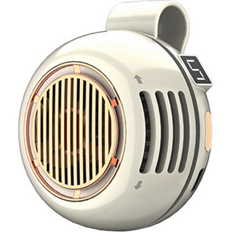 Ventilateur à pince portable d'extérieur, petit ventilateur à clipser sur une chemise ou une taille, 5 vitesses, rotation à 360°, ventilation personnelle. (1/5)