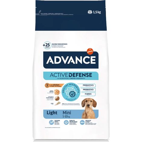Advance Adult Mini Light - Aliment pour petits chiens adultes (10 kg)