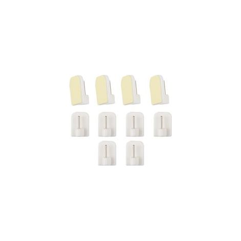 10 Pcs Crochet Rideau, Accroche Rideau, Tringle sans Percage Crochets Autocollants pour Barres de Rideaux (1/5)