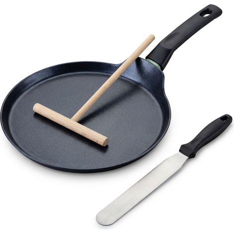 Set chandeleur crêpière 26 cm et 2 ustensiles Fackelmann Brandao (1/5)